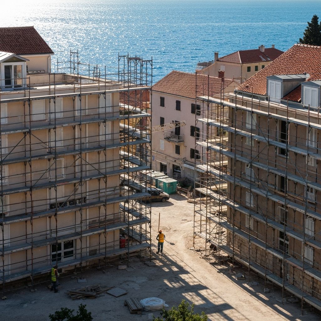 Najam skele u Primoštenu